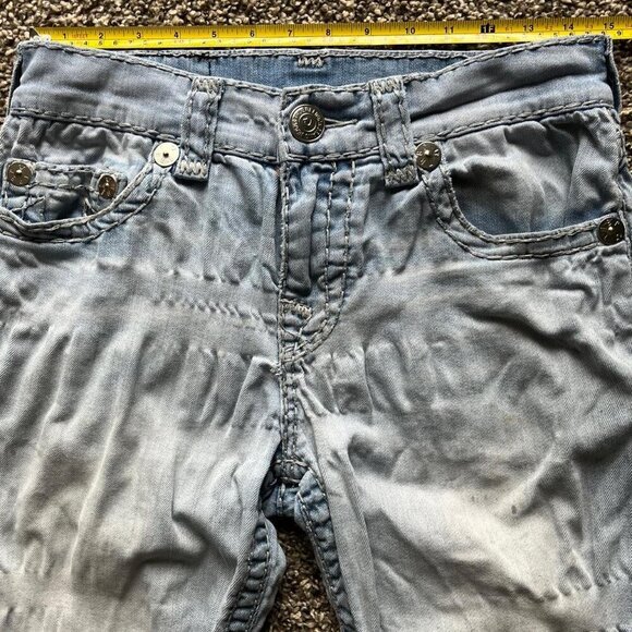 True Religion Jeans Mens 30 Blue Straight Leg Relaxed Fit Pants Indie Western - Picture 4 of 5